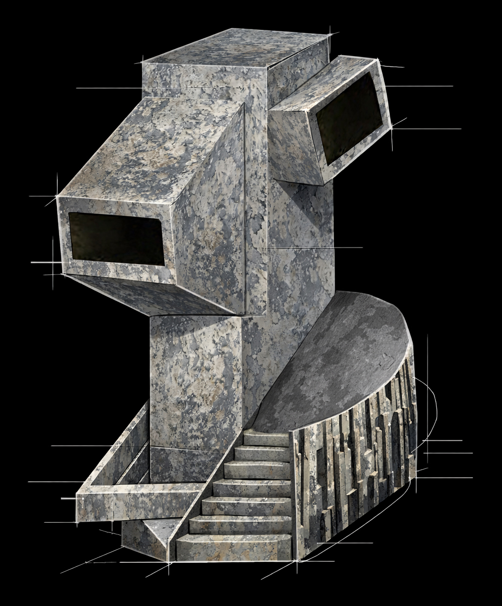 Megalith 3D render